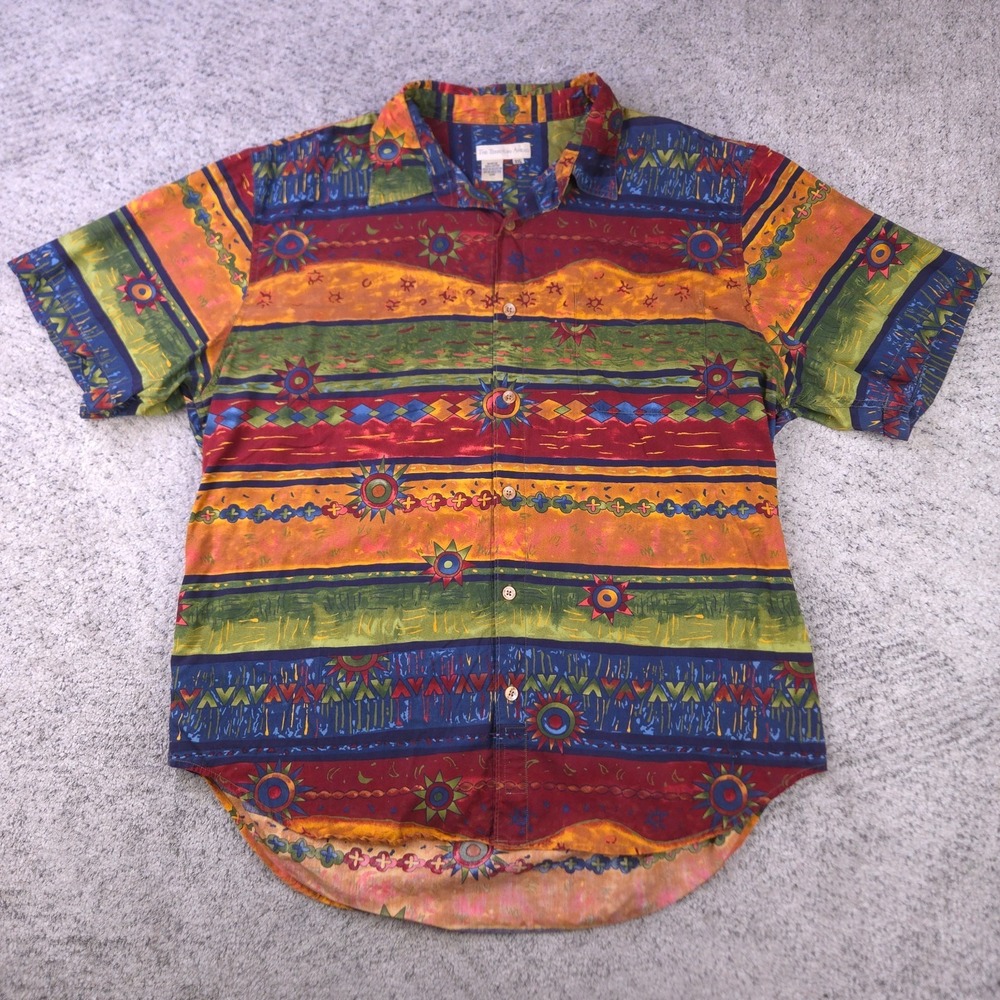 The Territory Ahead Shirt Mens XXL Geometric Southwestern Colorful Button GUC